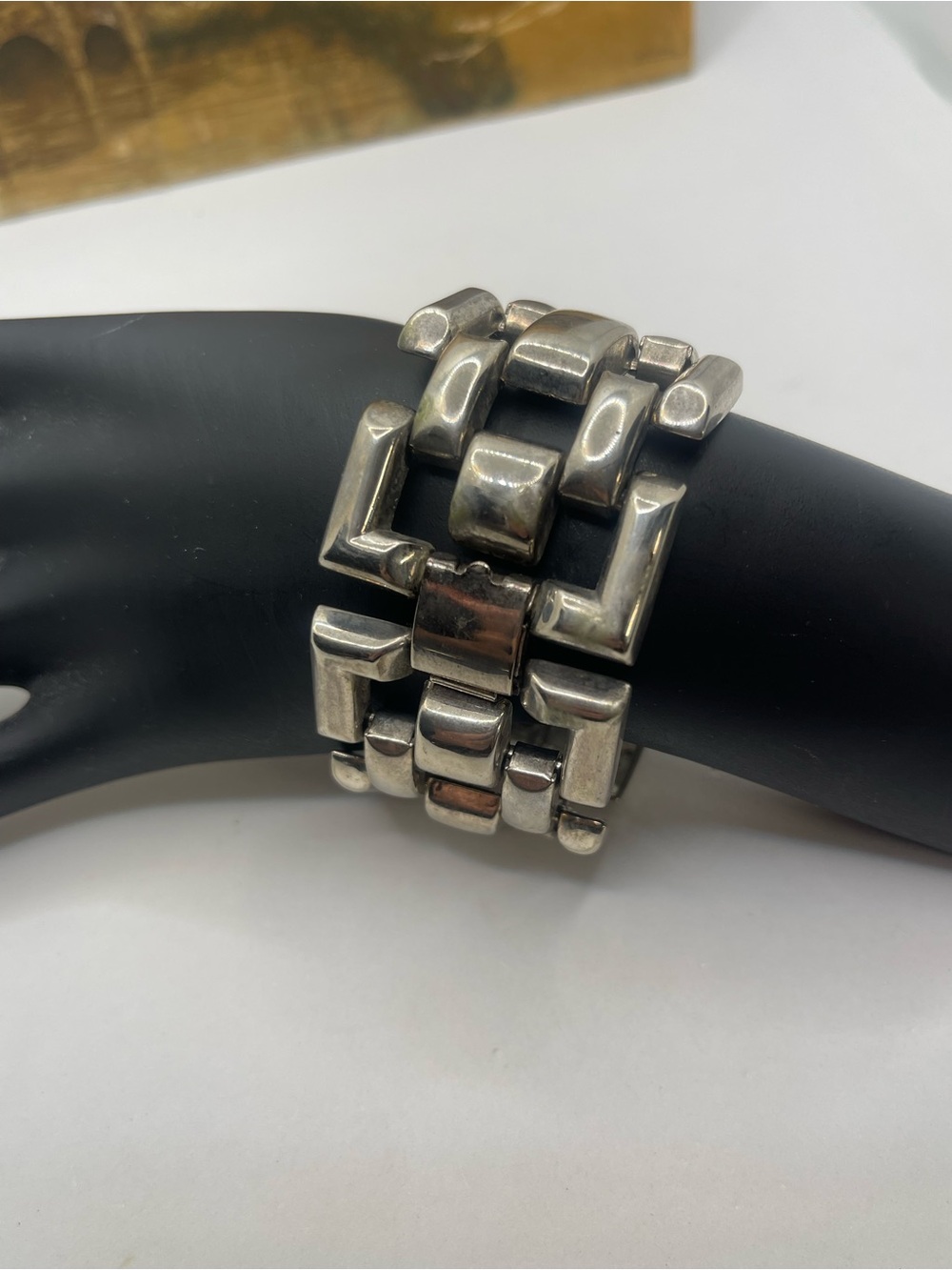 Chunky Silver-Tone Link Bracelet